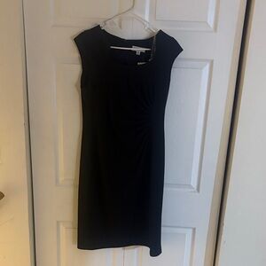 Shelby & Palmer Classic Black Midi Dress